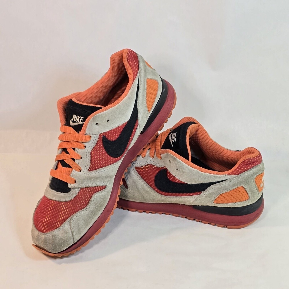 Nike Tyan Womens Size 9 Running Shoes Athletic Sneakers Orange White 315857-001